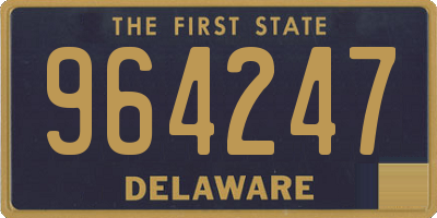 DE license plate 964247