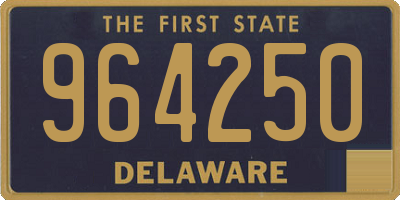 DE license plate 964250