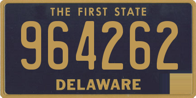 DE license plate 964262