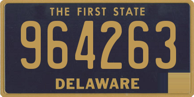 DE license plate 964263