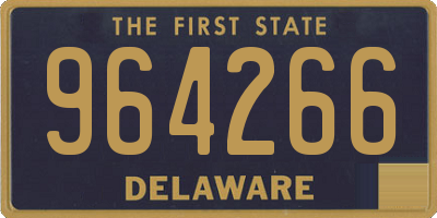 DE license plate 964266