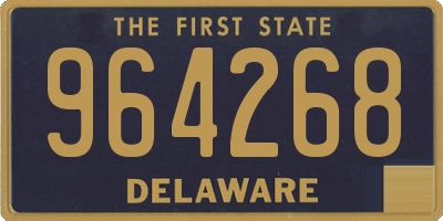 DE license plate 964268