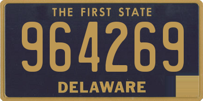 DE license plate 964269