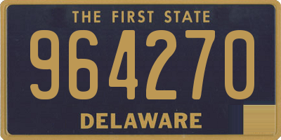 DE license plate 964270