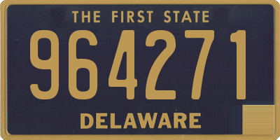 DE license plate 964271