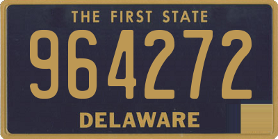 DE license plate 964272