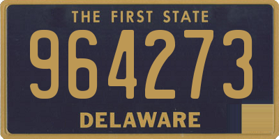 DE license plate 964273