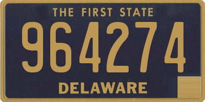 DE license plate 964274