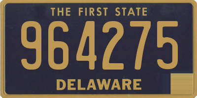 DE license plate 964275