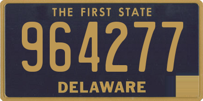 DE license plate 964277