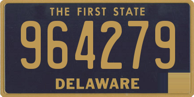 DE license plate 964279