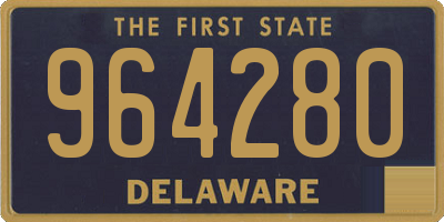 DE license plate 964280