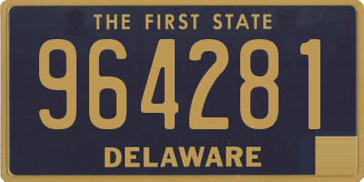 DE license plate 964281