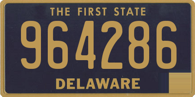 DE license plate 964286