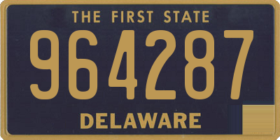 DE license plate 964287