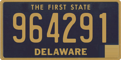 DE license plate 964291