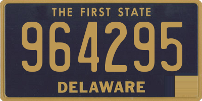 DE license plate 964295