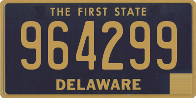 DE license plate 964299