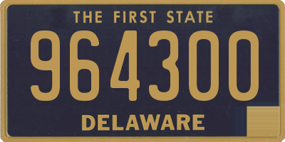 DE license plate 964300