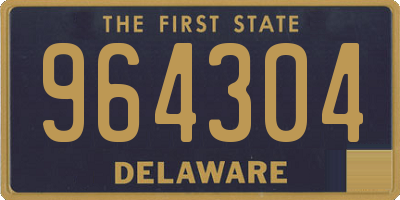 DE license plate 964304