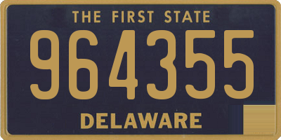 DE license plate 964355