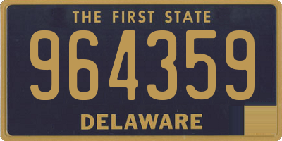 DE license plate 964359
