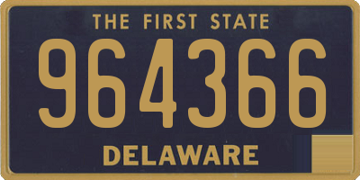 DE license plate 964366