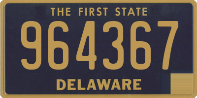 DE license plate 964367