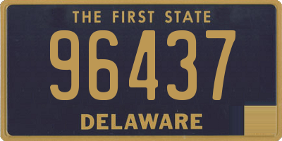 DE license plate 96437