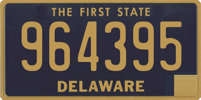 DE license plate 964395