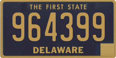 DE license plate 964399