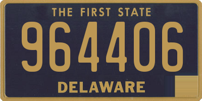 DE license plate 964406