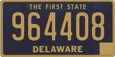 DE license plate 964408