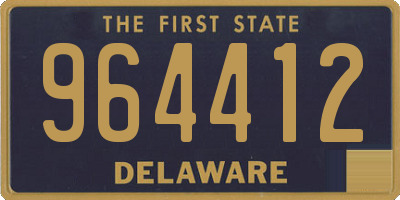 DE license plate 964412