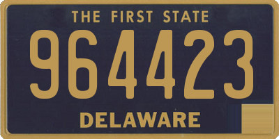 DE license plate 964423