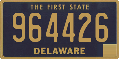 DE license plate 964426