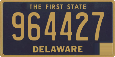 DE license plate 964427
