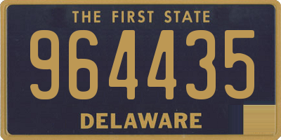 DE license plate 964435