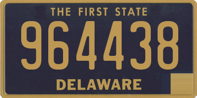 DE license plate 964438