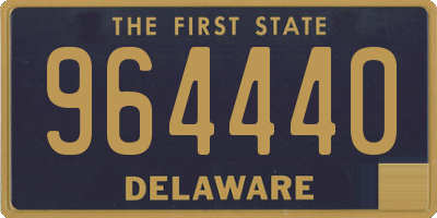 DE license plate 964440