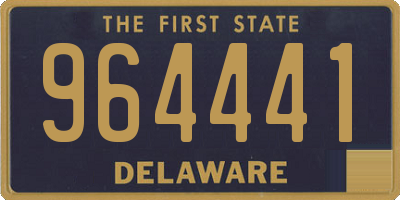 DE license plate 964441