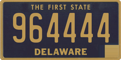 DE license plate 964444