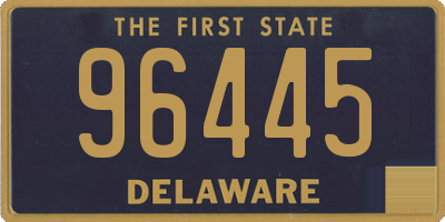 DE license plate 96445