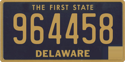 DE license plate 964458