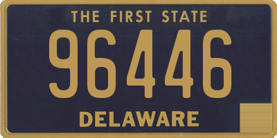 DE license plate 96446