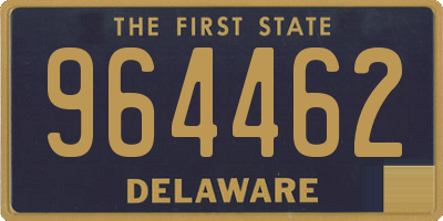 DE license plate 964462