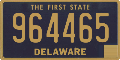 DE license plate 964465