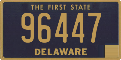 DE license plate 96447