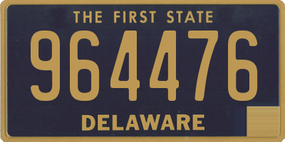 DE license plate 964476