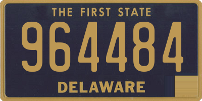 DE license plate 964484